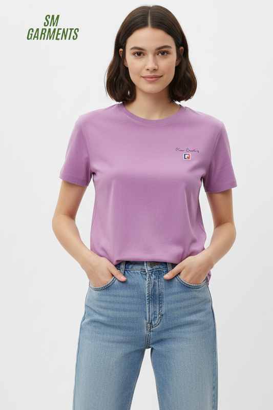 PIERRE CARDIN WOMEN BASIC HALF SLEEVES T-SHIRT