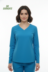 WOMENS BASIC V NECK TOP