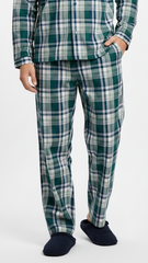 UNIT Mens Green & Blue Plaid Checkered Trouser