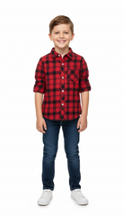 MY CHICCO KIDS CHECK SHIRT WITH POCKET