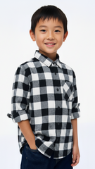 MY CHICCO KIDS CHECK SHIRT WITH POCKET
