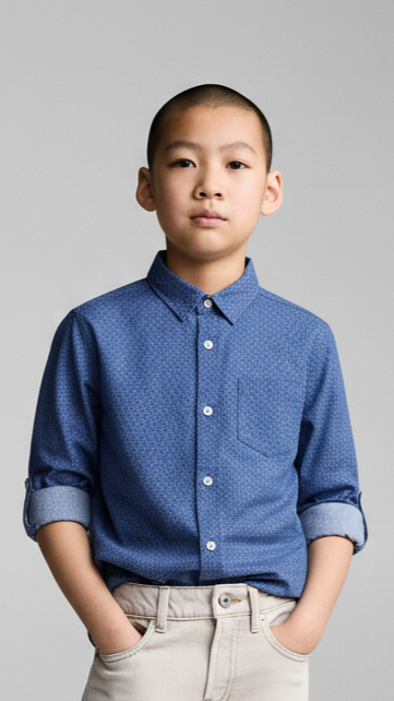 MY CHICCO KIDS PRINTED SHIRT WITH POCKET