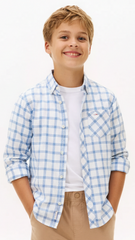 MY CHICCO KIDS CHECK SHIRT WITH POCKET