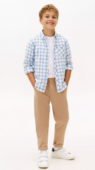 MY CHICCO KIDS CHECK SHIRT WITH POCKET