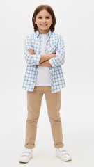 MY CHICCO KIDS CHECK SHIRT WITH POCKET