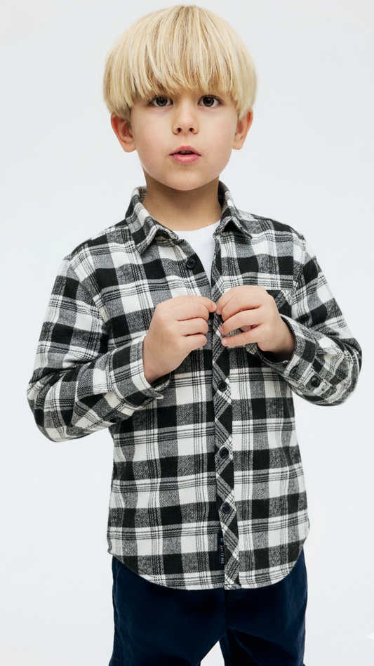 MY CHICCO KIDS CHECK SHIRT WITH POCKET