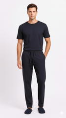 GUESS Mens Relaxed Fit Cotton Trouser