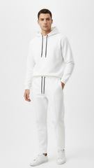 پی بی مینز پائپڈ پنٹک وائٹ ٹراؤزر