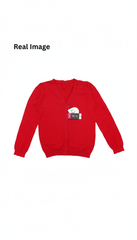 PEP&CO SCHOOL GIRLS BASIC RED CARDIGAN