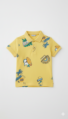 JUNIOR Boys Graphic Printed Polo Shirt