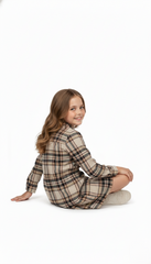 ANOTAH womens V NECK پرنٹ شدہ دھاری دار ٹاپ