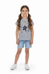 My Favorite Girls' Grey “Everything with a Dream” Star Graphic Tee