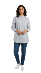 CHICOREE WOMENS STRIPED POCKET SHIRT