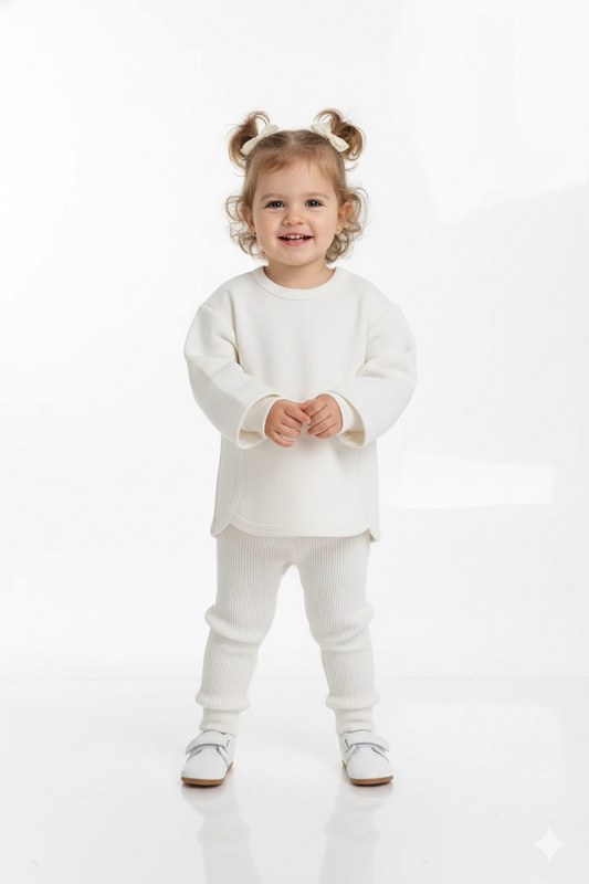 LEFTIES Girls Ribbed sweatshirt and leggings