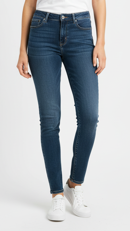 H&M WOMENS MID WAIST SKINNY FIT JEANS