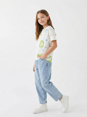 LC WAIKIKI Girls Multi Colour Printed Tee