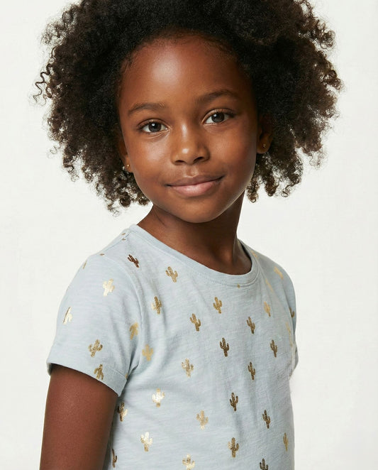 NAME IT Girls Foil Printed Tee