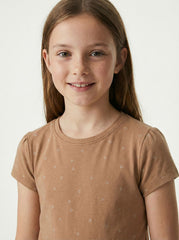 LC WAIKIKI Girls Tiny Hearts Printed Tee