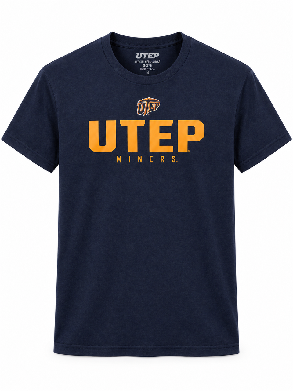 Men's Navy Blue UTEP Miners Graphic T-Shirt - Short Sleeve Casual