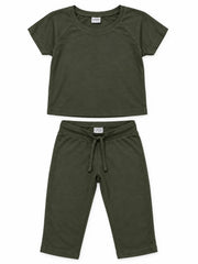 LC Waikiki Girl’s Chocolate Brown Two-Piece Set