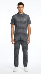 TNF Mens Dri Fit Striped Performance Shirt