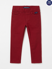 Girls' Red Stretch Jeggings | Comfortable & Trendy Kids' Wear