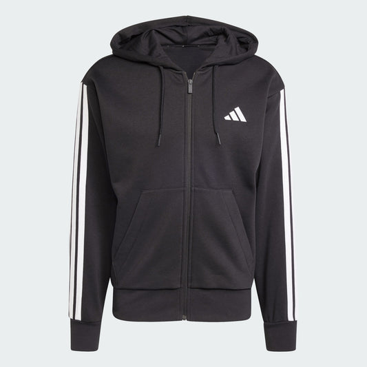 Men Essentials 3-Stripes Fleece Hoodie