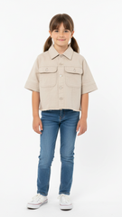 DL GIRLS CROP STYLE DENIM JACKET