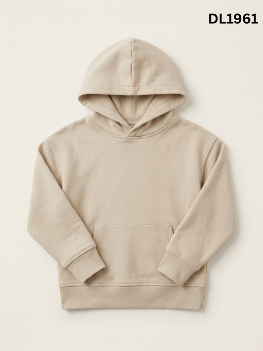 DL1961 GIRLS BEIGE PULLOVER HOODIE