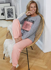 BPC Bonprix – Sporty Pajamas With Long Sleeves Pink