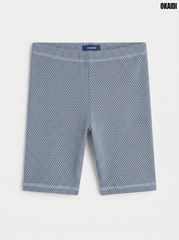Okaidi BoyS Blue Patterned Elastic Waist Cotton Jersey Active Shorts| SM GARMENTS