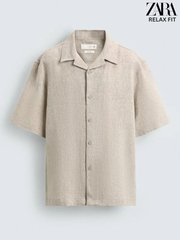 MEN 100% LINEN RELAXED FIT SHIRT