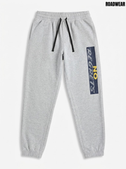 Roadwear Boys Heather Grey No Regrets Graphic Casual Jogger Pants| SM GARMENTS