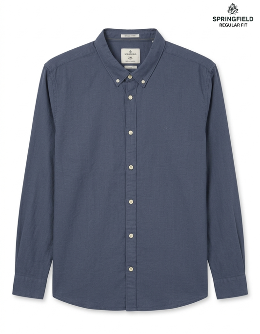 Men Regular Colored Oxford Shirt
