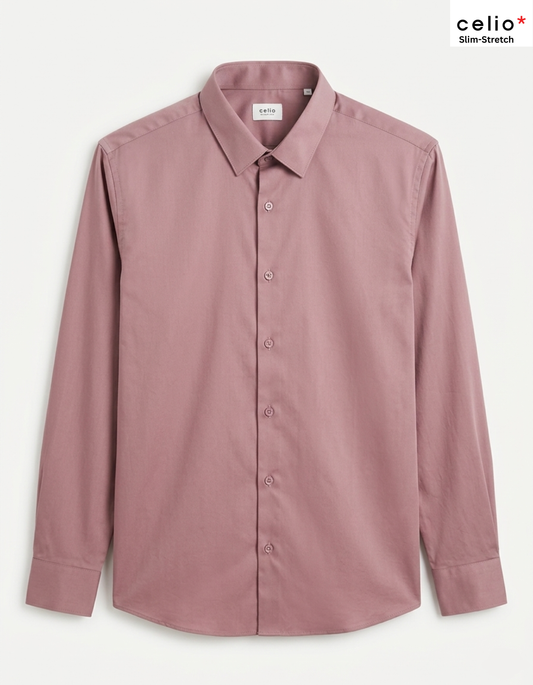 Celio Men Slim Fit Stretch Cotton Shirt