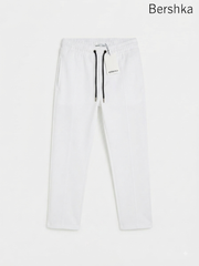 Bershka Men’s Straight Fit Trousers White | SM Garments