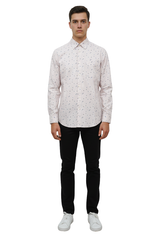 NAUTICA MENS PRINTED REGULAR FIT SHIRT
