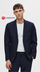 مینز نیوی ضروری پریمیم بلیزر لمبی لمبائی