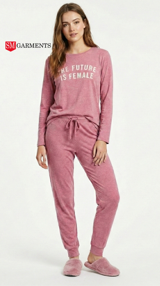 YAMAMAY Womens Printed Sleep Wear Suit