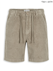 Teddy Smith Men's Casual Corduroy Drawstring Shorts