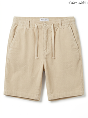 Teddy Smith Men's Casual Corduroy Drawstring Shorts