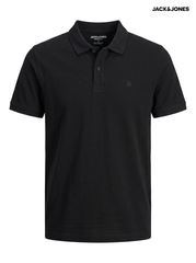 Jack & Jones Men's Essentials Classic Piqué Polo Shirt – Black