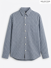Selected Homme Men's Classic Checkered Button-Down Shirt