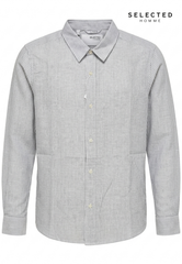 Selected Men Striped Linen Shirt