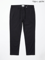 Teddy Smith Men's BLACK Slim-Fit Drawstring Trousers