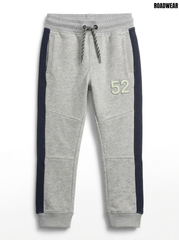 Roadwear Boys Heather Grey and Navy 52 Graphic Casual Jogger Pants| SM GARMENTS