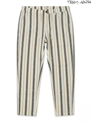 Teddy Smith Linen Blend Striped Trousers