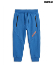 Boys' Royal Blue "AWESOME" Zipper Pocket Fleece Jogger Pants