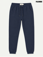 Palomino Boys Dark Navy Blue Flecked Drawstring Fleece Jogger Pants