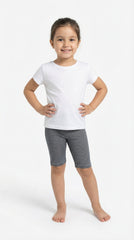 OKAIDI Girls Textured Printed shorts